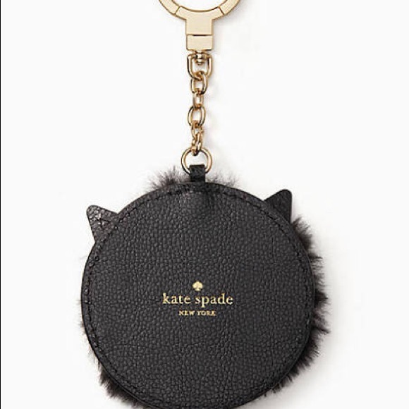 Kate Spade ♠️ NWT Faux Fur Cat Keychain/Charm - Picture 5 of 5